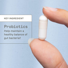 Amy Myers MD Probiotic 100 Billion label view showing physician-formulated quality