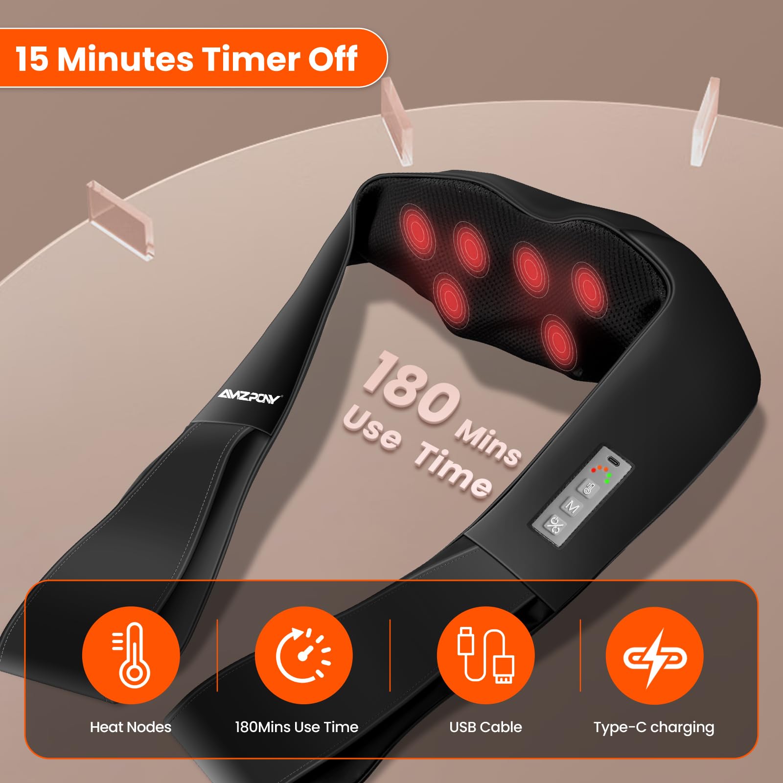 AMZPONY massager on-the-go for car or office use.