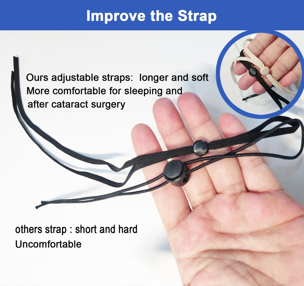 Breathable AMZVIO eye patch with venting holes for comfort.