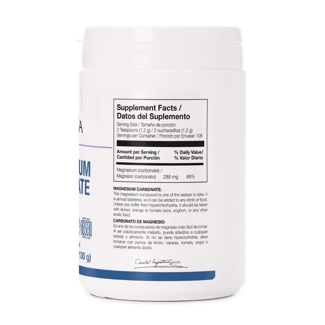Ana Maria Lajusticia Magnesium Carbonate 130 powder whisked into water for easy mixing