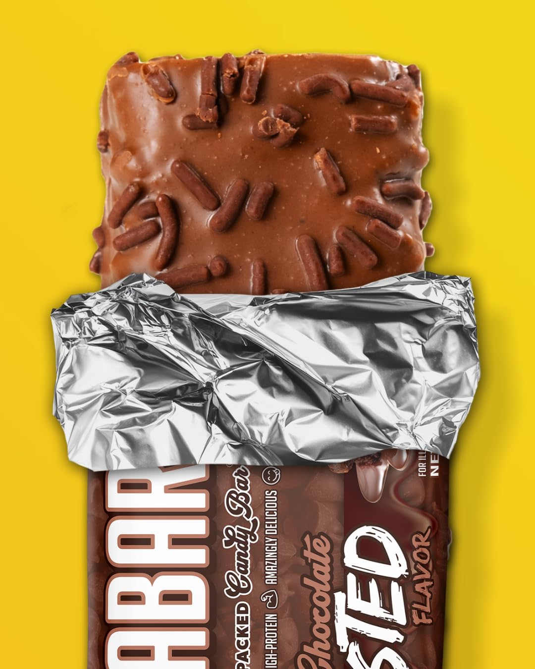 Anabar bar on a kitchen counter highlighting authentic chocolate coating