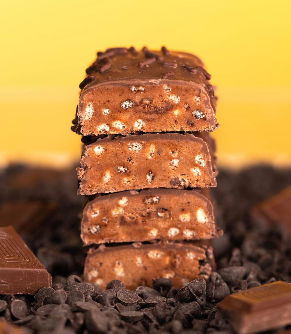 Close-up of Anabar chocolate coating signaling real ingredients and flavor