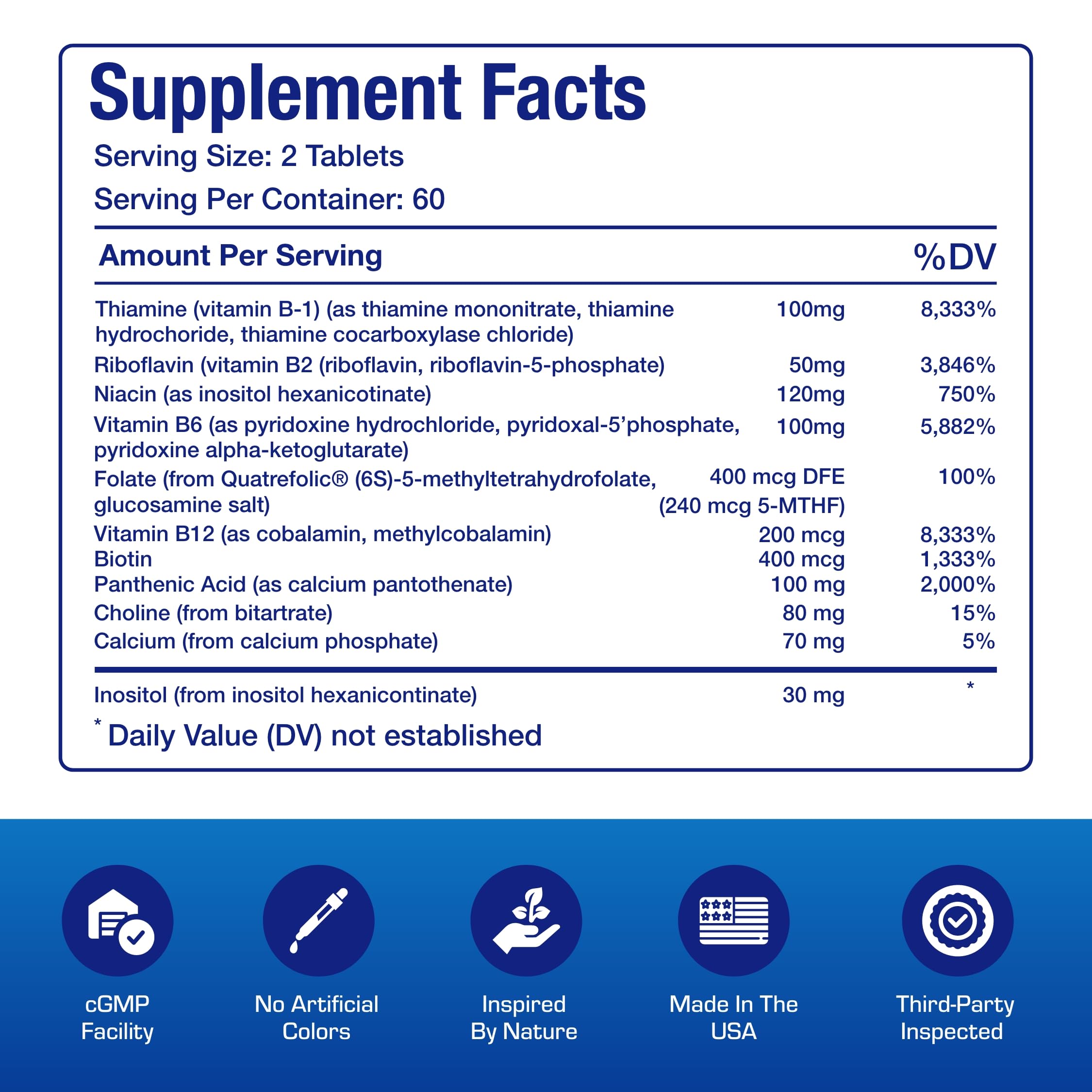 Anabolic Laboratories Super B Complex dosage schedule image for consistent intake