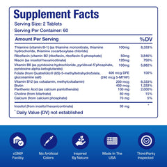 Anabolic Laboratories Super B Complex dosage schedule image for consistent intake