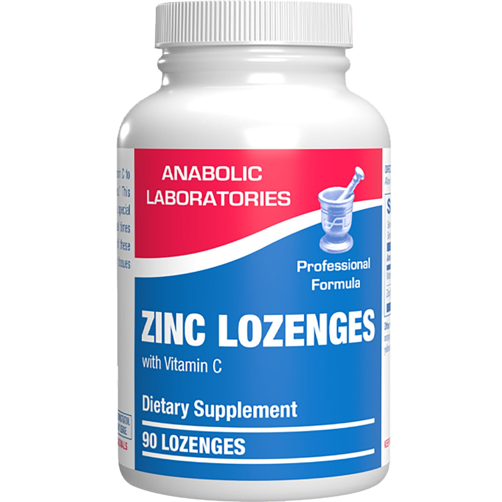 Anabolic Laboratories zinc lozenges orange bottle for daily immune support