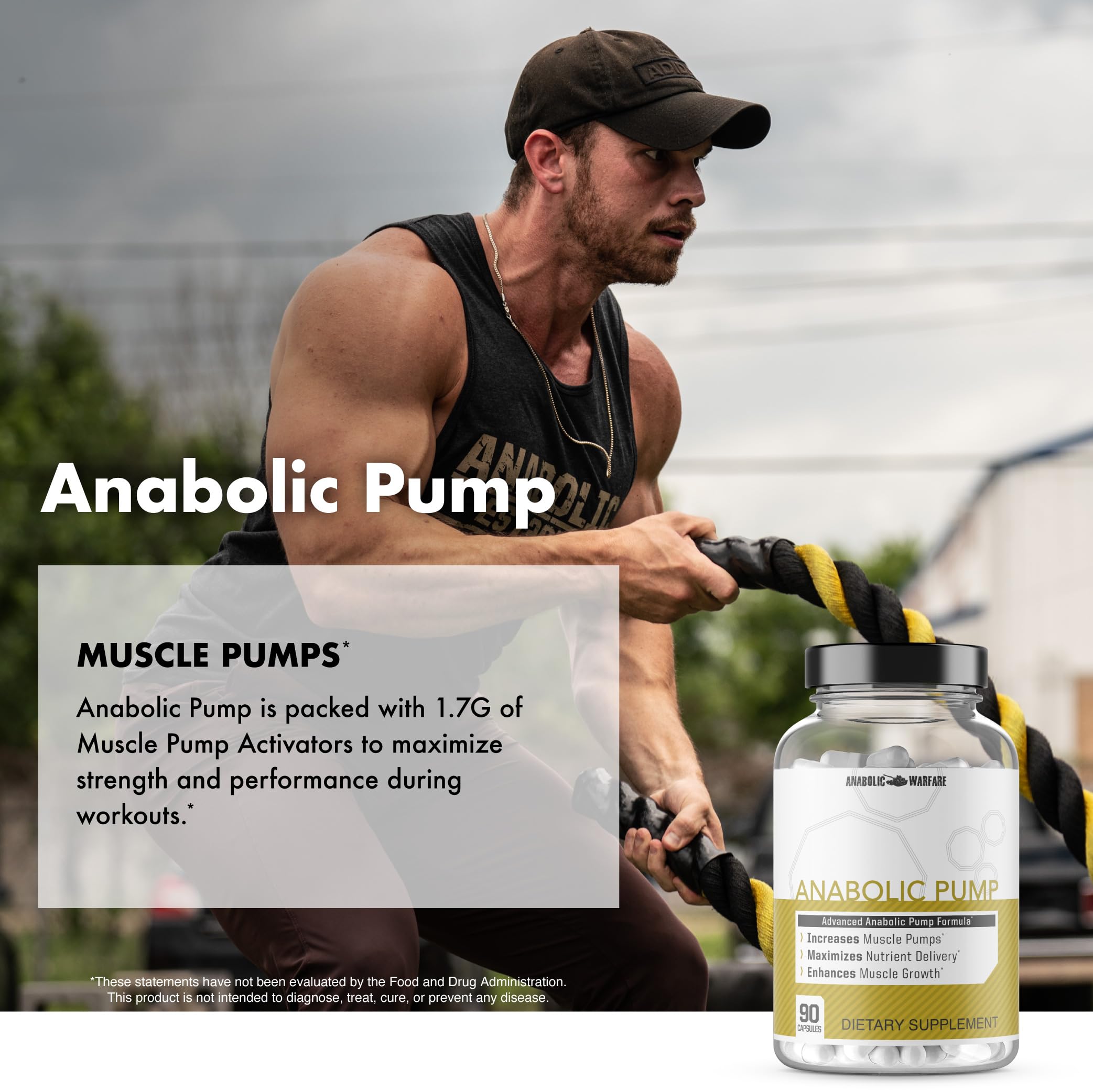 Anabolic Warfare Anabolic Pump during workout scene illustrating real-life use and pump potential.