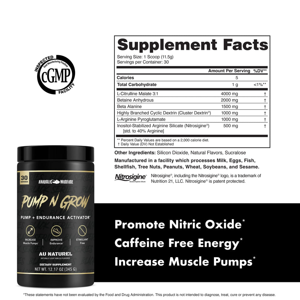 Glass with mixed Pump-N-Grow drink showing clean energy support