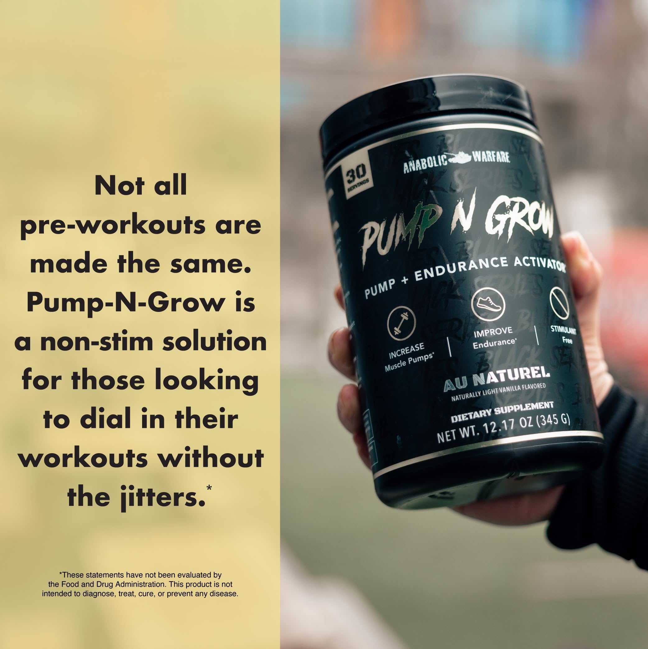 Hero display of Pump-N-Grow at gym setup