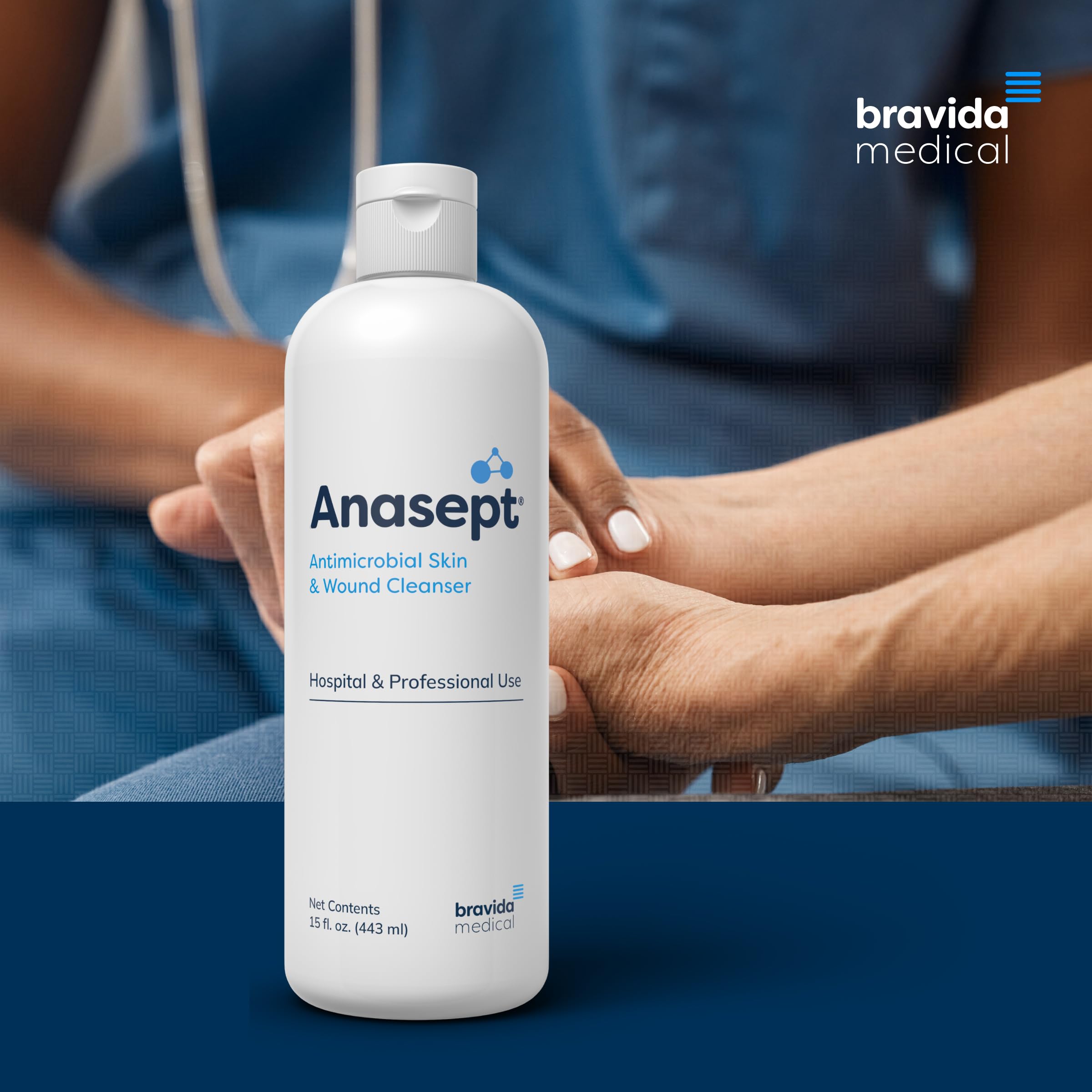 Dispensing cap open view of ANASEPT bottle for targeted cleaning