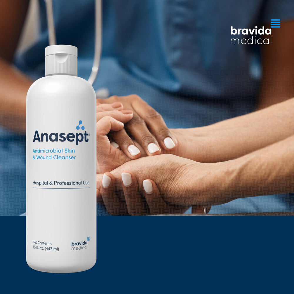 Product shot of ANASEPT Skin and Wound Cleanser ready for use