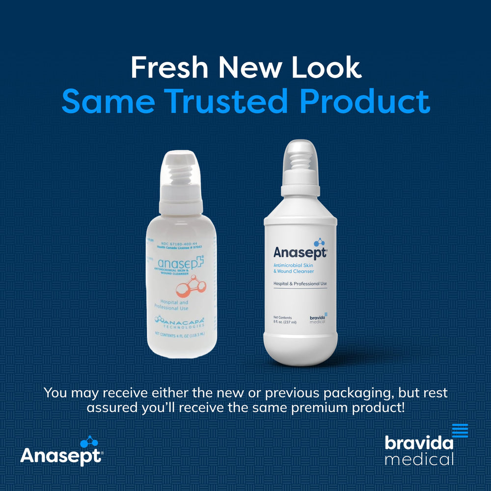 Anasept wound spray bottle designed for on-the-go wound care.