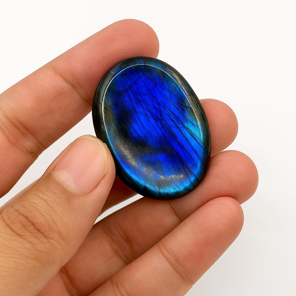 ANAYA AGATE Labradorite worry stone compact travel size fits pocket for on-the-go calm
