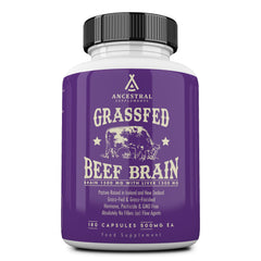 Ancestral Supplements brain-liver bottle with capsules for brain and mood support