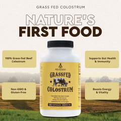Ancestral Supplements colostrum capsules closeup for easy daily nutrition