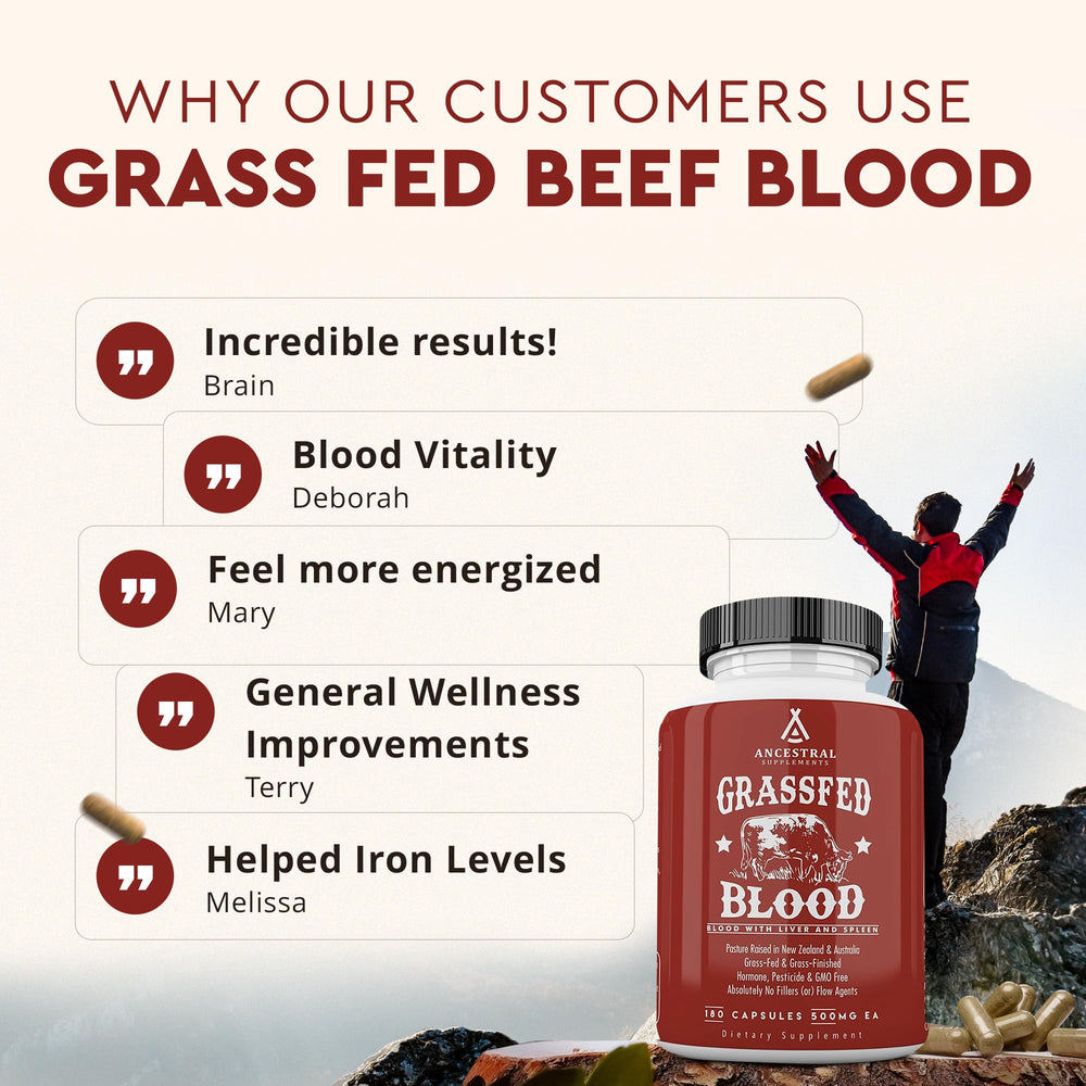 Ancestral Supplements Grass Fed Blood is Blood production facility demonstrating careful sourcing