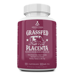 Ancestral Supplements grass-fed placenta-liver bottle for postnatal nutrition and vitality