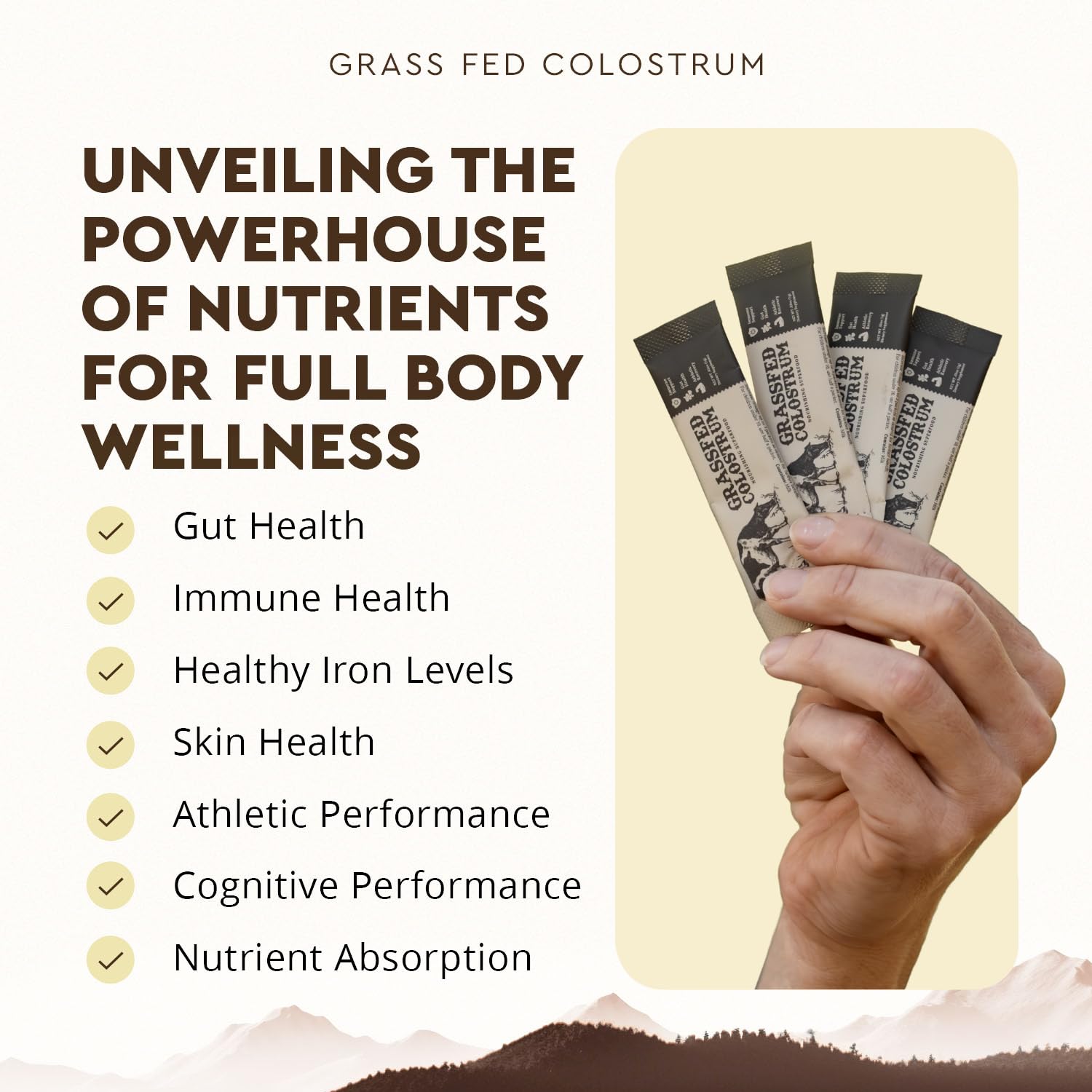 Ancestral Supplements gut health colostrum supporting digestive comfort.
