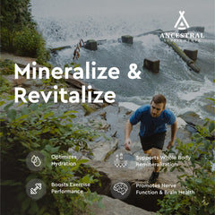 Ancestral Supplements Minerals & Electrolytes capsules ready for daily athletic support