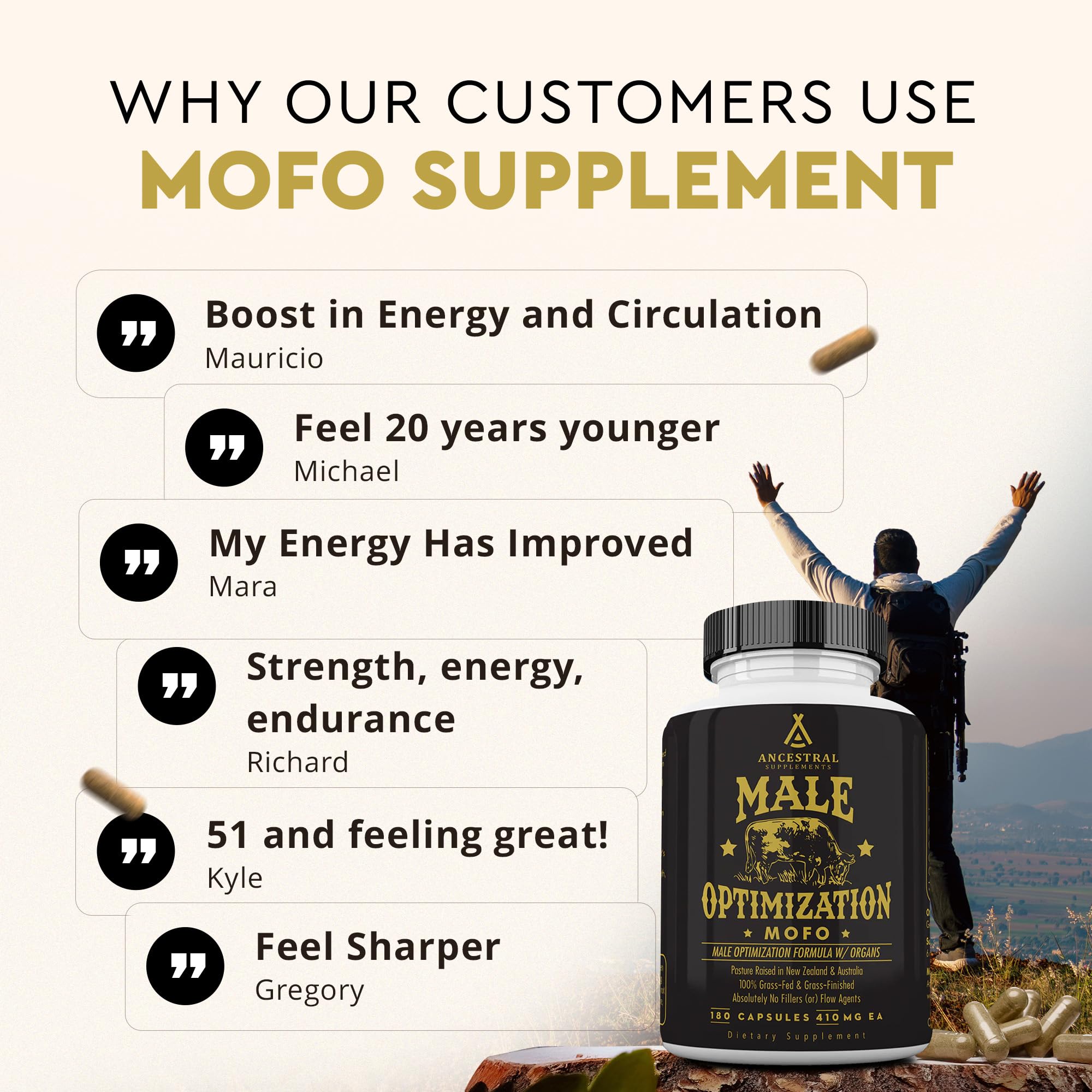 Capsules in hand showing easy daily supplement routine