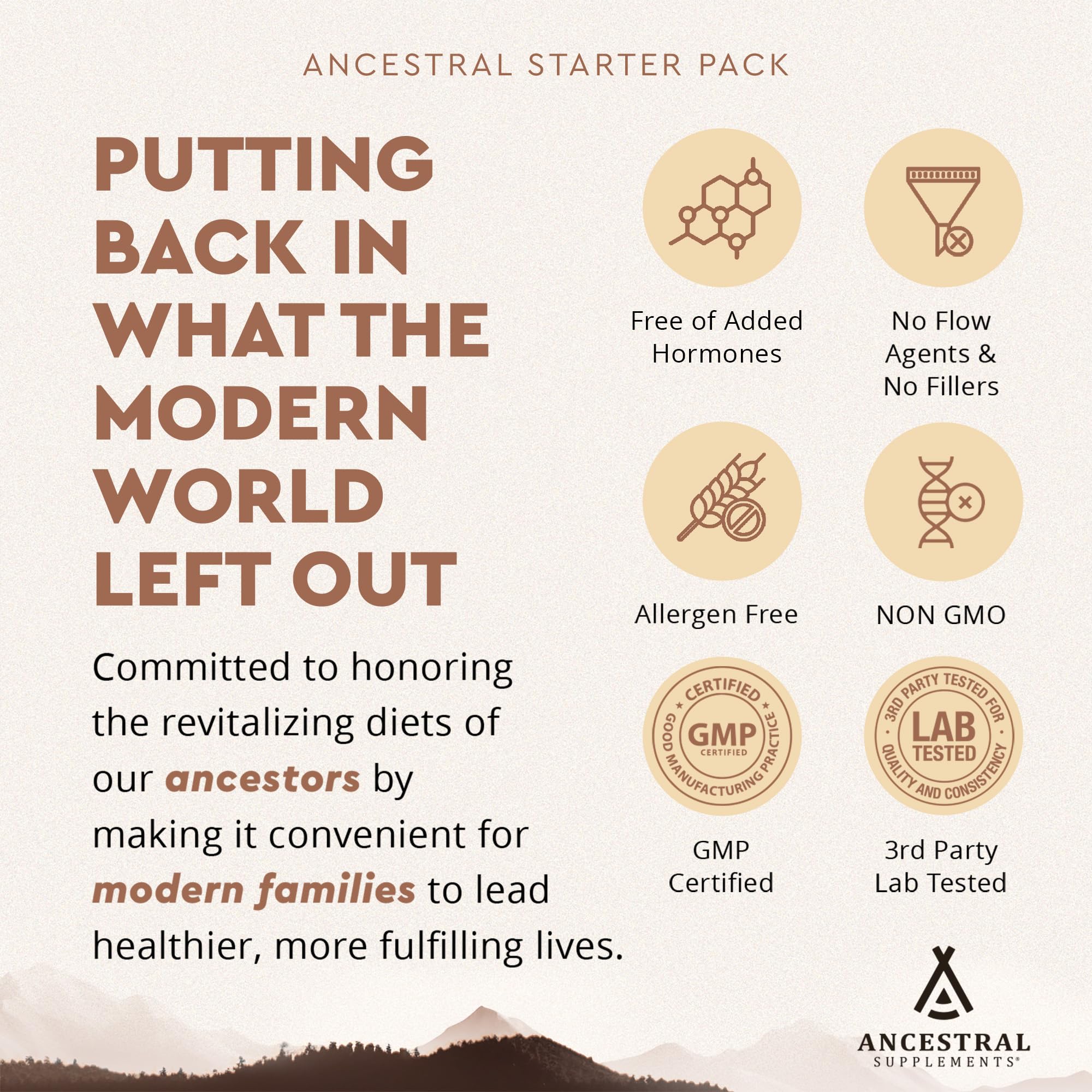 Ancestral Supplements Pasture-raised beef liver ingredients on display