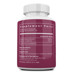 Ancestral Supplements placenta-liver capsules closeup highlighting nutrient-dense, whole-food ingredients