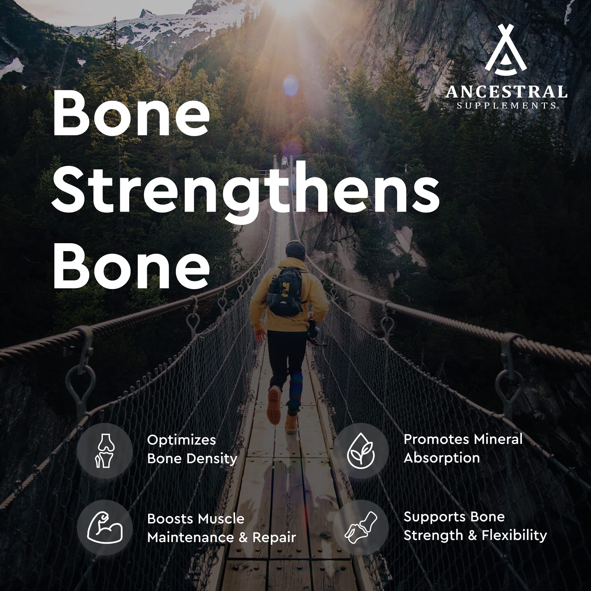 Ancestral Supplements Remineralization peptides aid absorption and mineral balance.