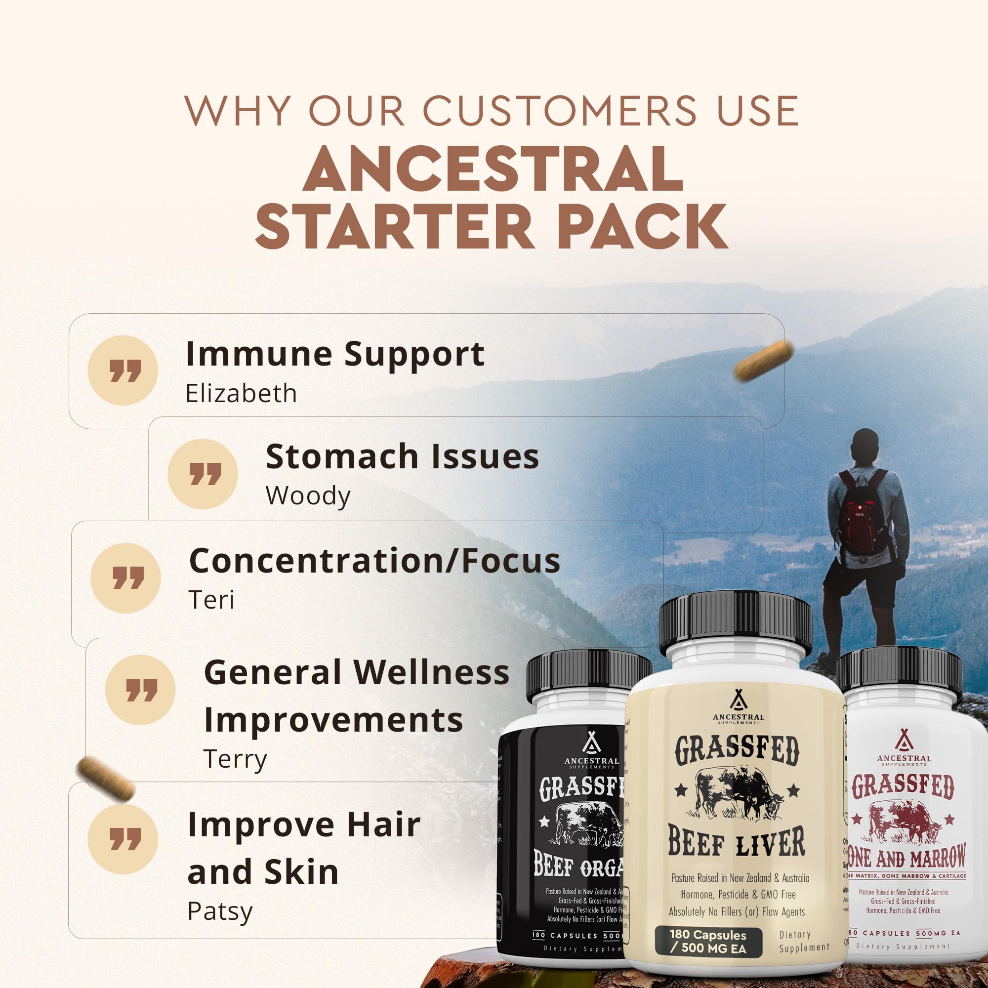 Ancestral Supplements Stack Pack unboxing photo suggests easy integration into routines