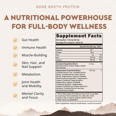 Ancestral Supplements vanilla protein scoop ready for a quick protein shake