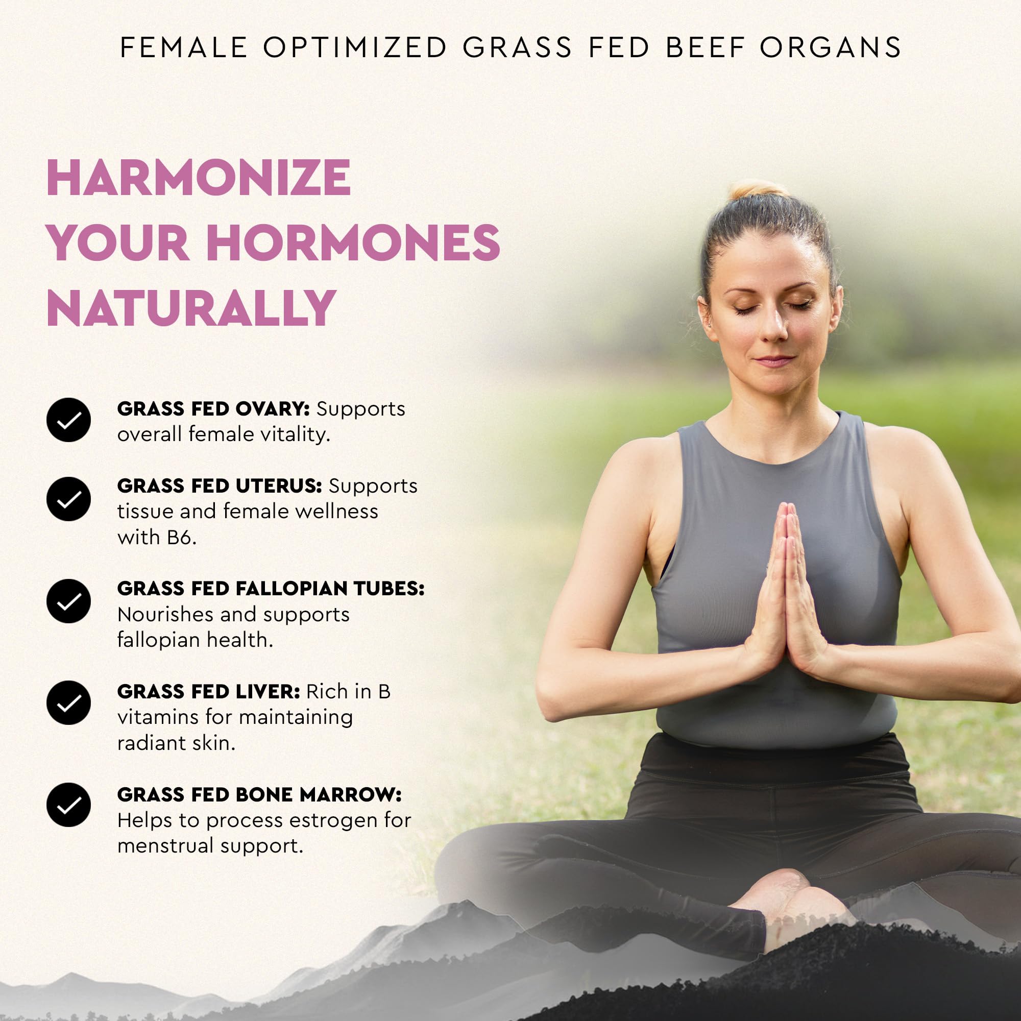 Ancestral Supplements FEM bone marrow capsule features stem cells and growth factors for wellness.