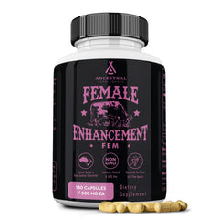 Ancestral Supplements FEM ovary capsule for hormone balance and daily wellness.