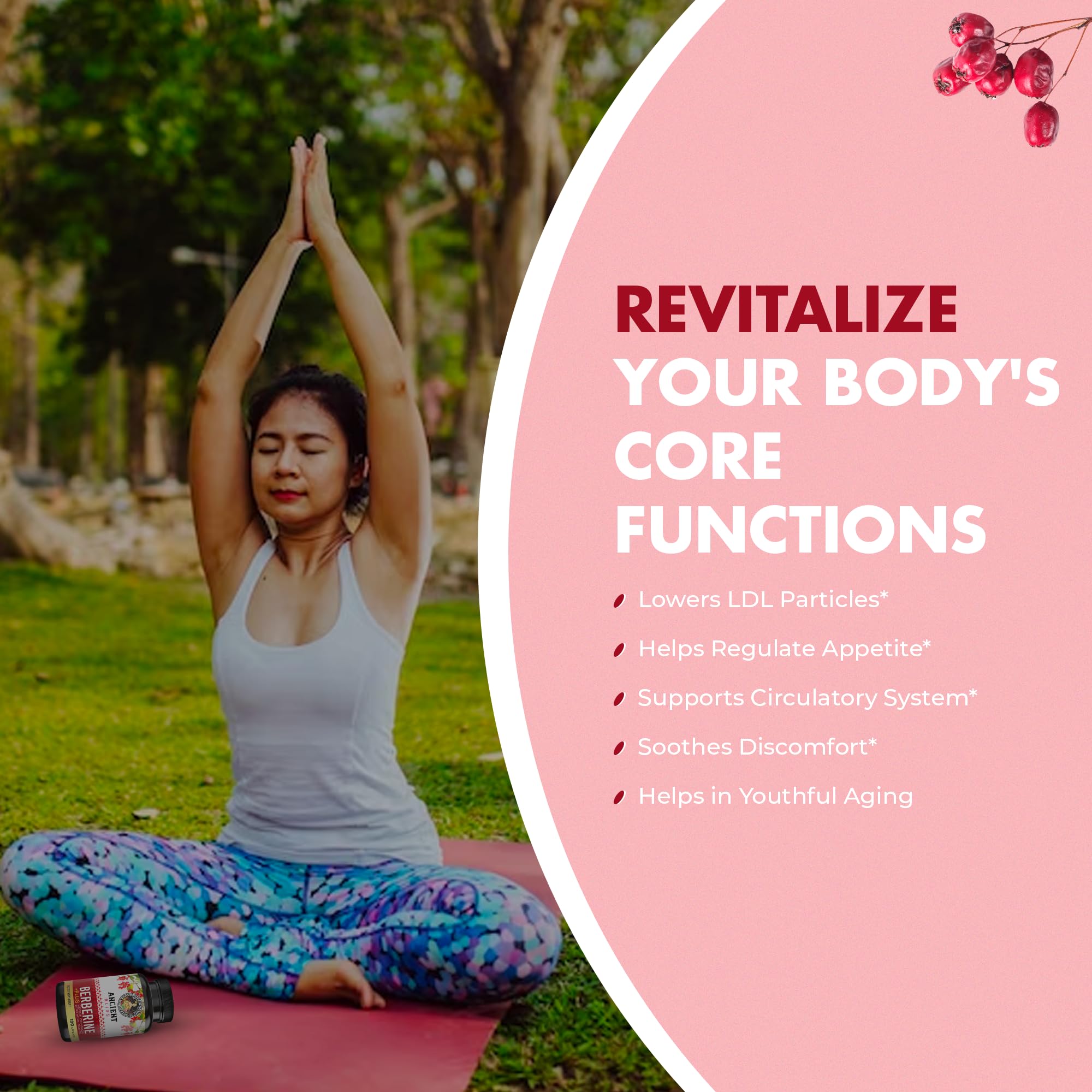 Ancient Bliss green tea extract capsules, noted for antioxidant-friendly formulation.