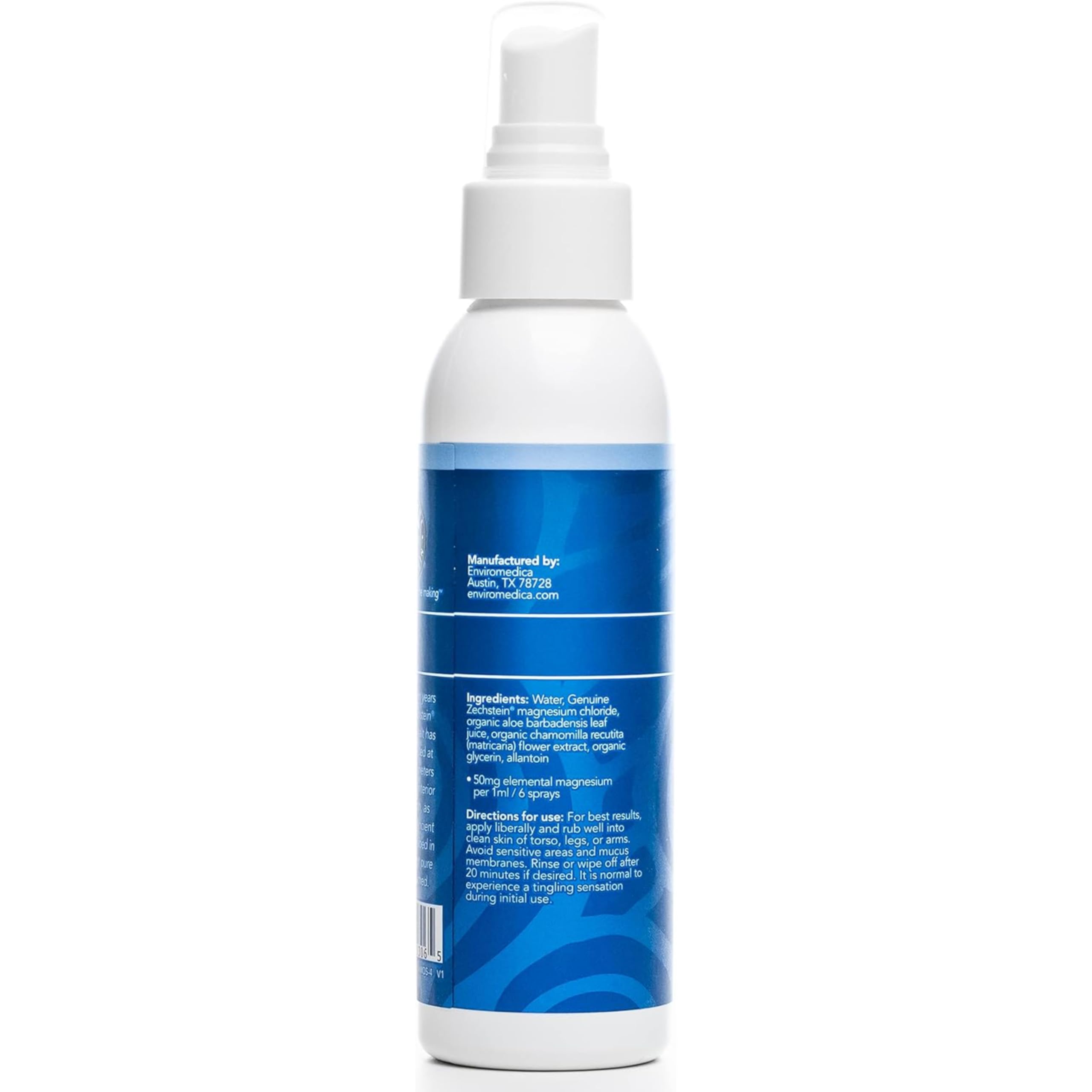 Ancient Minerals fragrance-free label indicates fragrance and preservative-free formula.