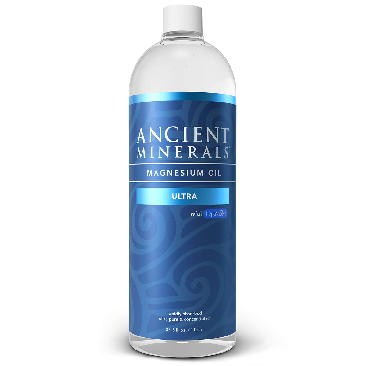 Ancient Minerals Magnesium Oil Ultra refill bottle ready for daily use