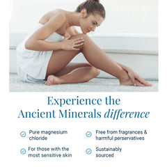 Ancient Minerals organic chamomile extract offers calming aroma and soothing skin.