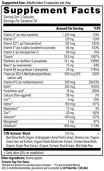 Ancient Nutrition 21 vitamins and minerals bottle for balanced daily nutrition
