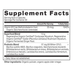 Ancient Nutrition 50B CFUs per serving for gut balance