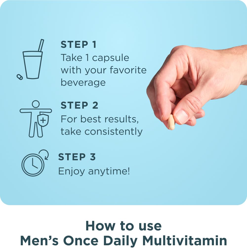 Ancient Nutrition Ancient Multi Men's bottle label details with ingredients