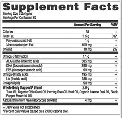 Ancient Nutrition Ancient Omegas Whole Body capsules enable convenient omega intake.