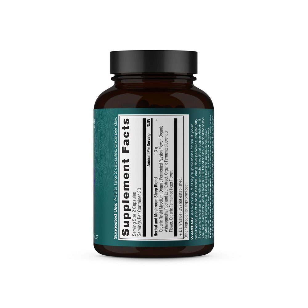 Ancient Nutrition Ashwagandha Sleep setup promoting relaxation for night use.