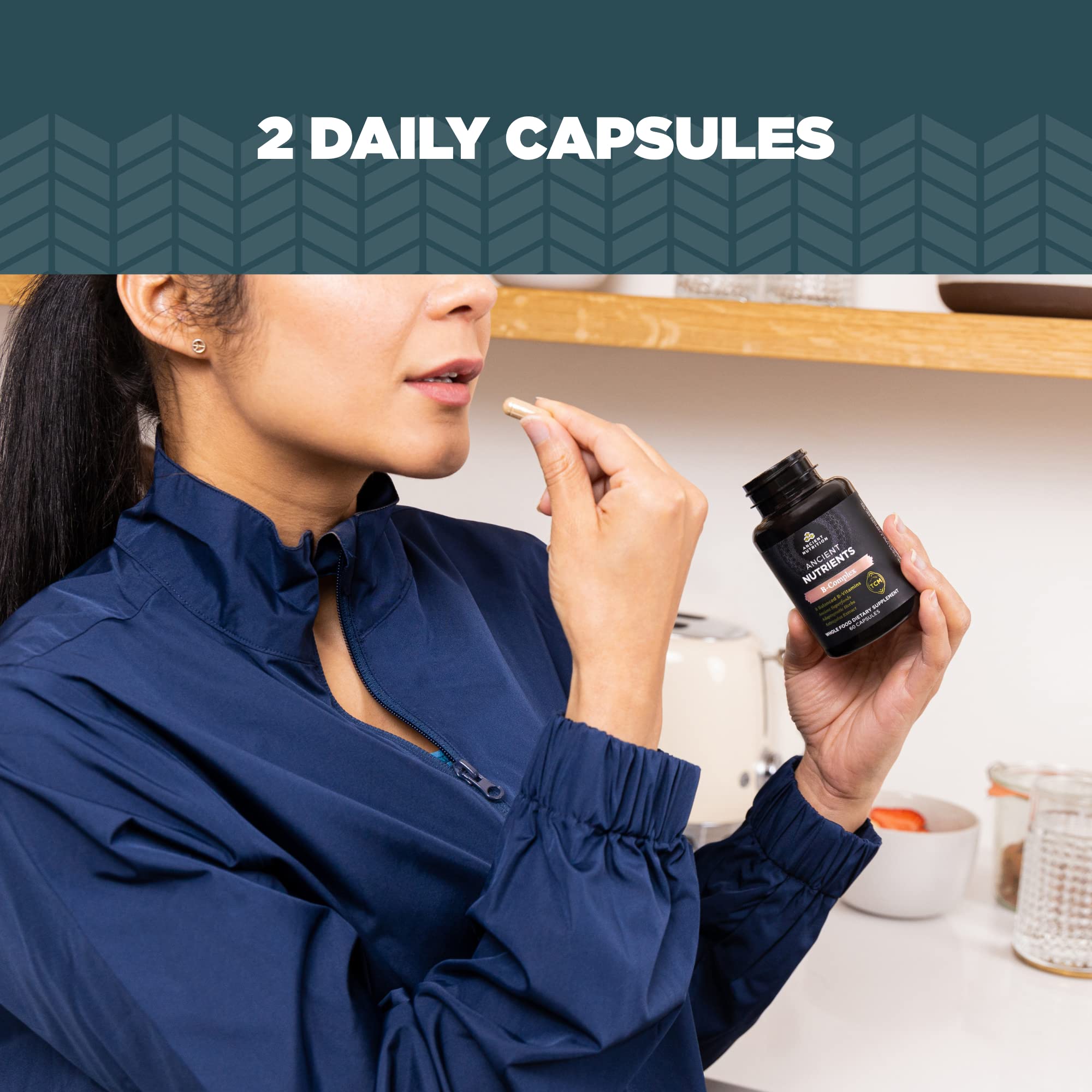 Ancient Nutrition B-Complex formula is Paleo and Keto friendly.