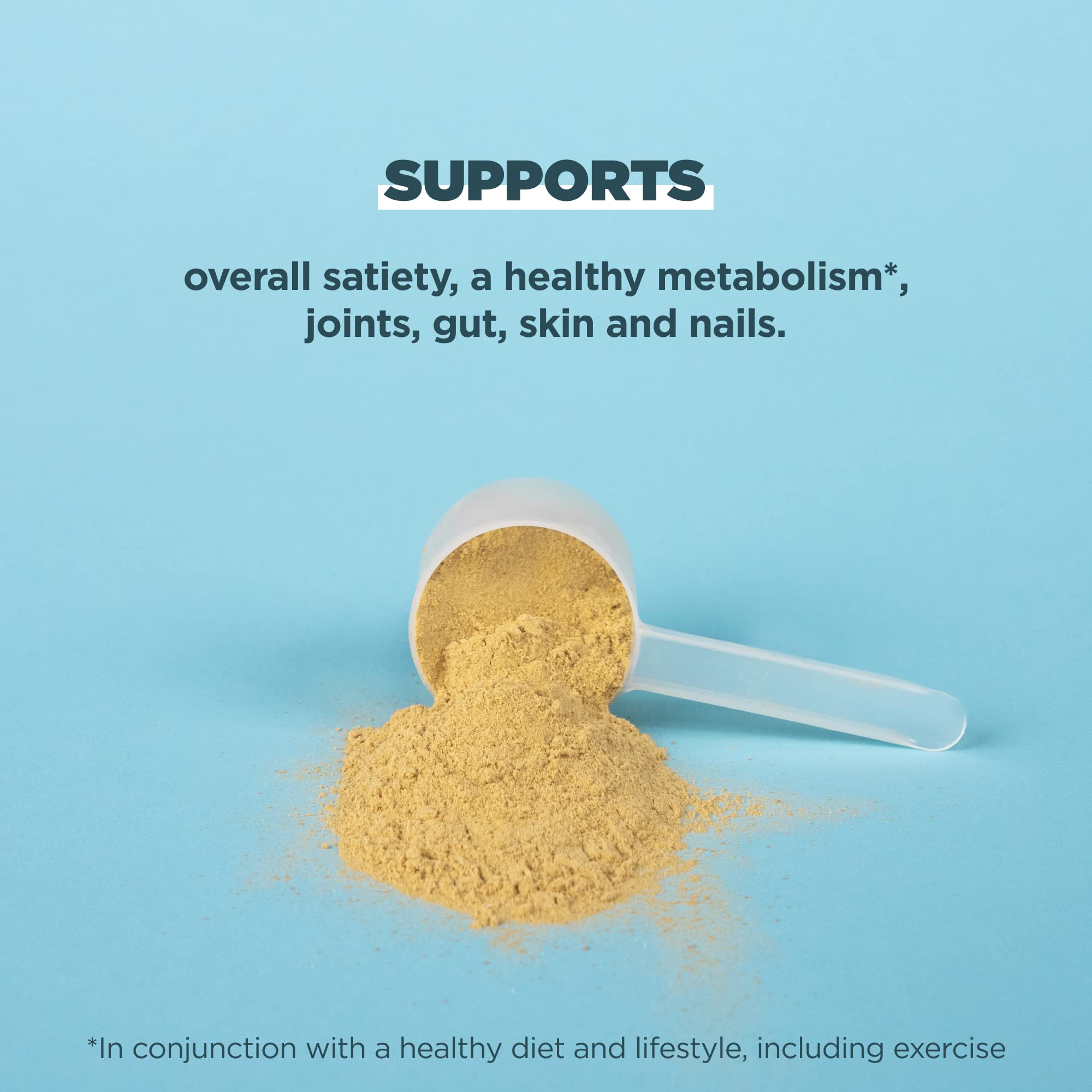 Ancient Nutrition Bone Broth Protein Powder poured into cup demonstrates easy, savory daily ritual.