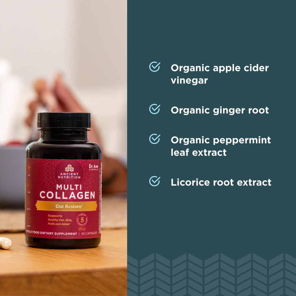 Ancient Nutrition capsules daily-dosing reminder in a bottle for easy routine.