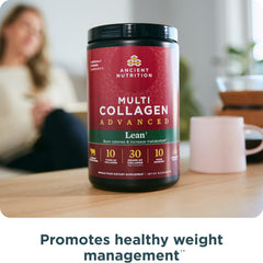 Ancient Nutrition cinnamon flavor packaging for tasty collagen supplementation.