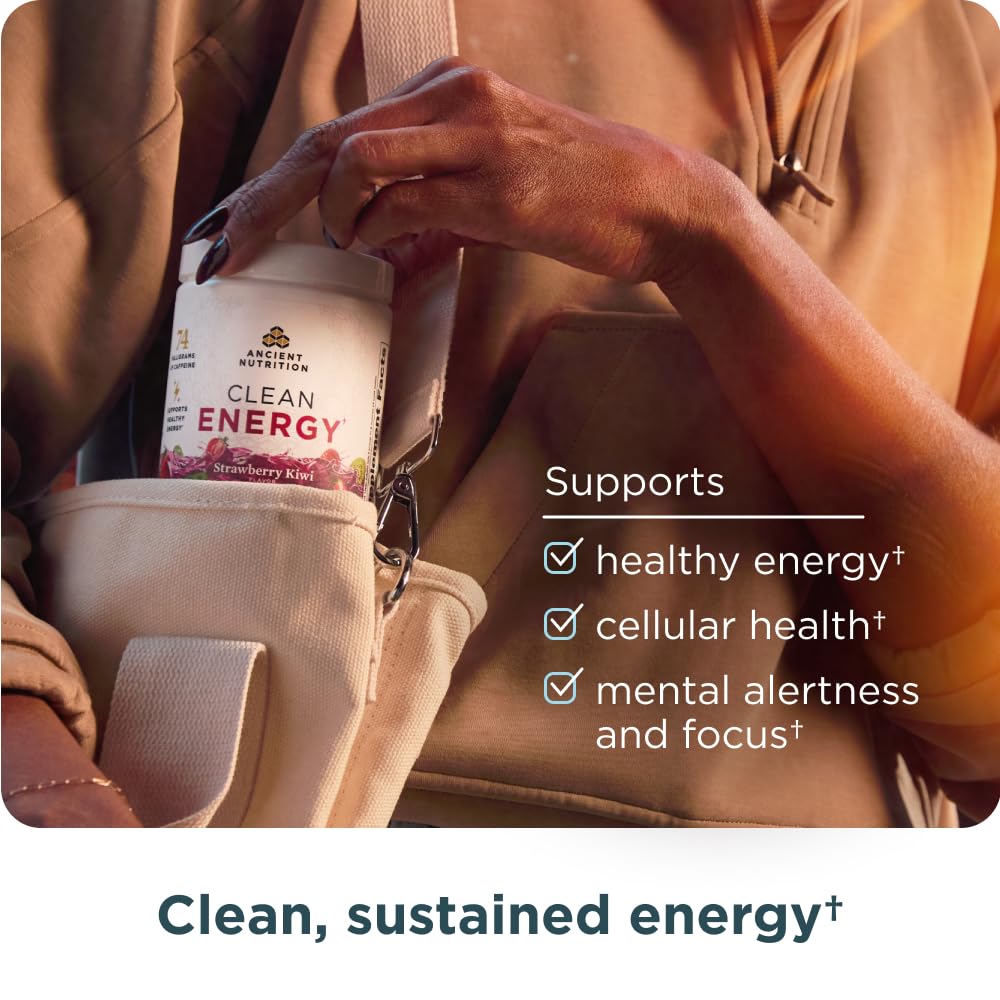 Ancient Nutrition Clean Energy uses coconut water and beet root for refreshing vitality