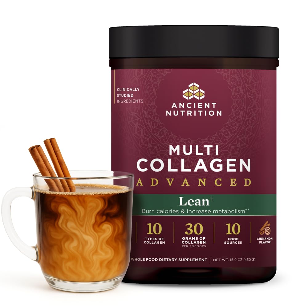 Ancient Nutrition collagen peptides bottle for simple daily collagen routine.