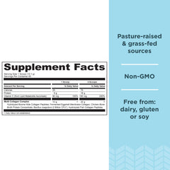 Ancient Nutrition Collagen Peptides pouring bottle for quick mix in smoothies or coffee