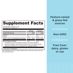 Ancient Nutrition collagen peptides powder strawberry lemonade glass for refreshing daily protein