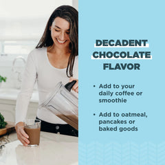 Ancient Nutrition collagen powder blended into a smoothie for flavor and protein