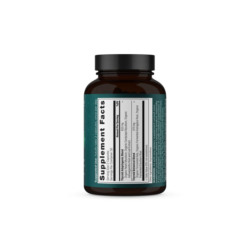Ancient Nutrition Thyroid Support bottle on a clean countertop for daily supplement routine.