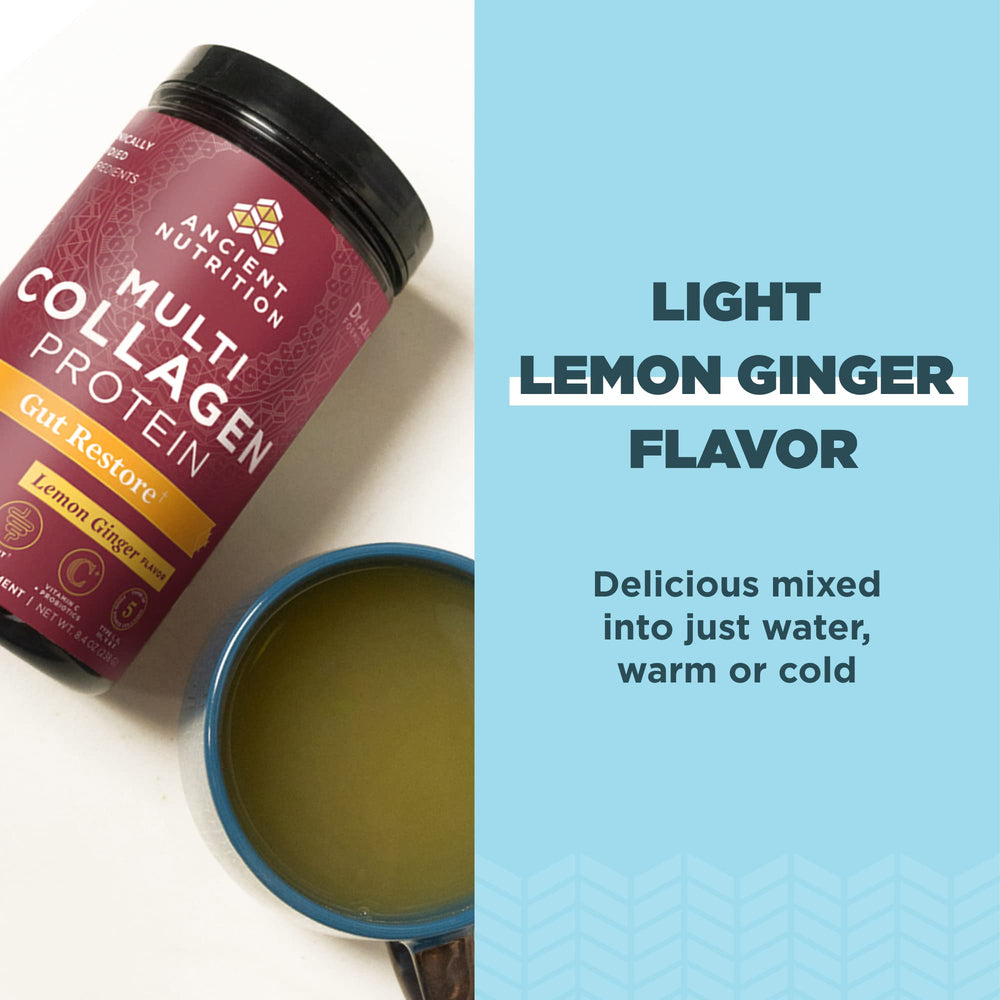 Glass with collagen shake showing smooth texture and flavor